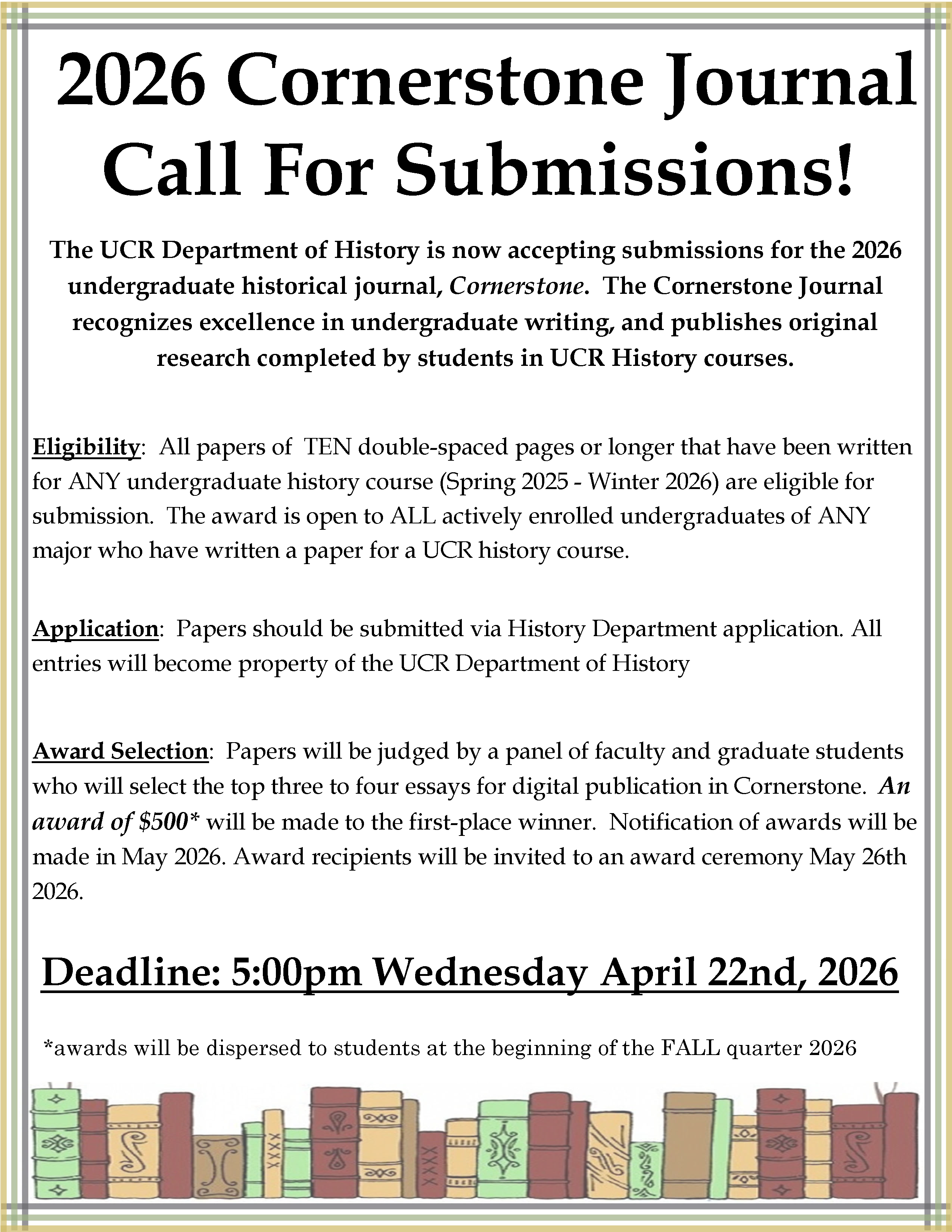 2026 Cornerstone Announcement