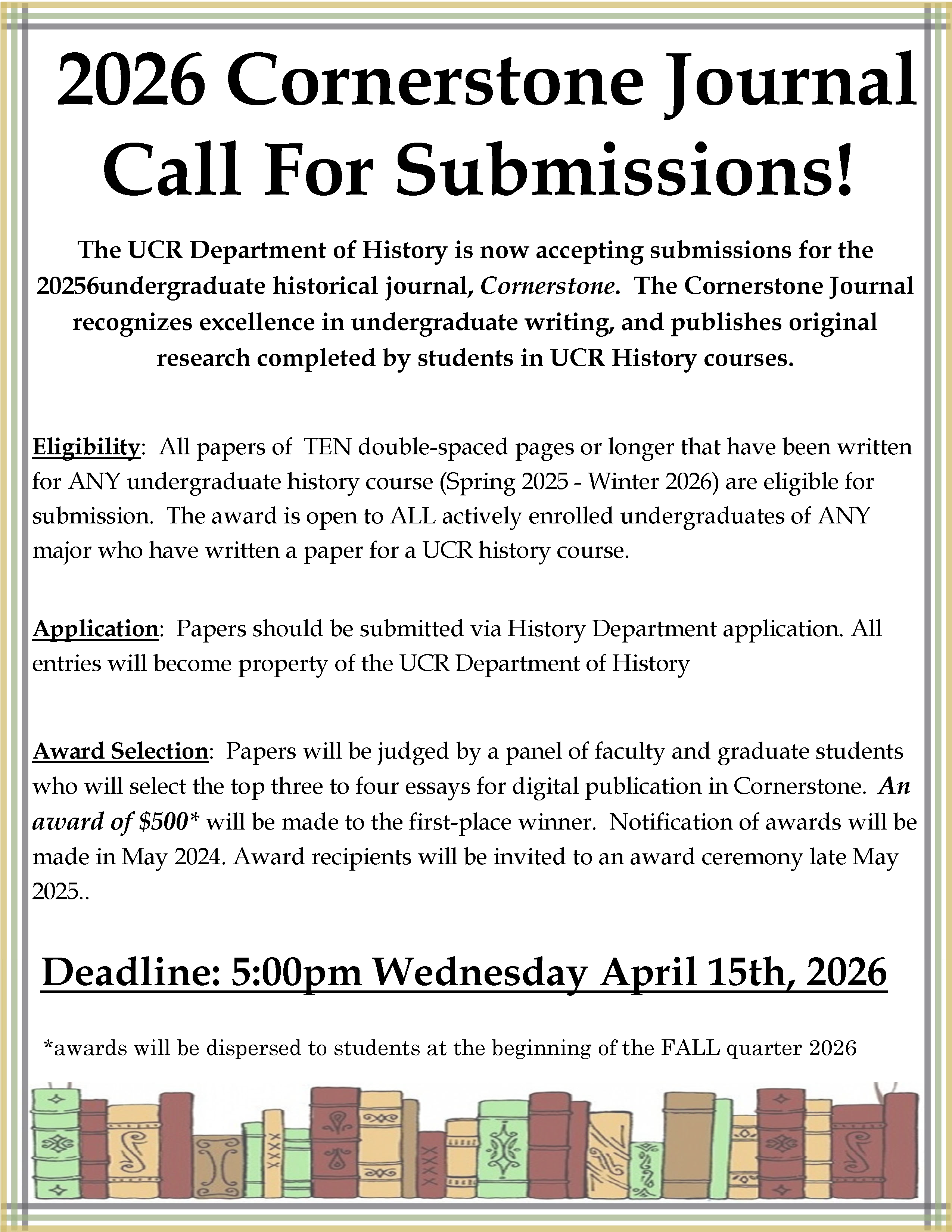 2026 Cornerstone Announcement