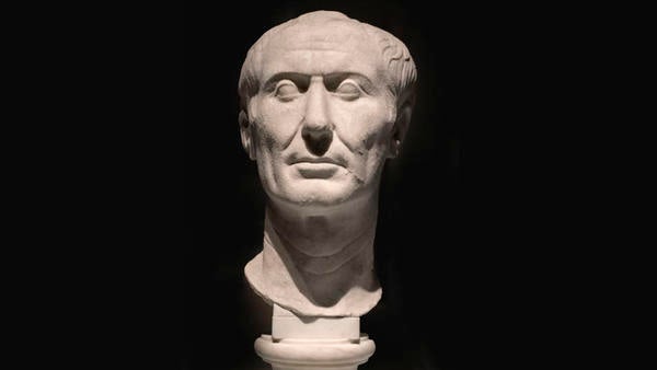 Portrait bust of Julius Caesar (also known as the Tusculum portrait), 50–40 B.C., Roman. Marble. Museum of Antiquities, Turin, Italy. Creative Commons CCO 2.0