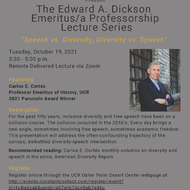 Dickson Lecture 10.19.2021