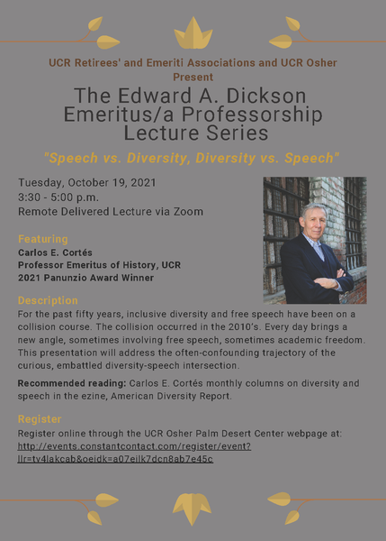 Dickson Lecture 10.19.2021